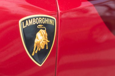 Lamborghini Logo car on display