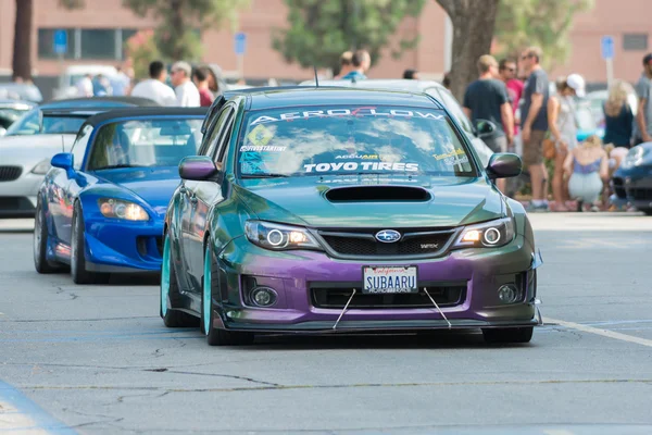 Subaru WRX car on display — Stock Photo, Image