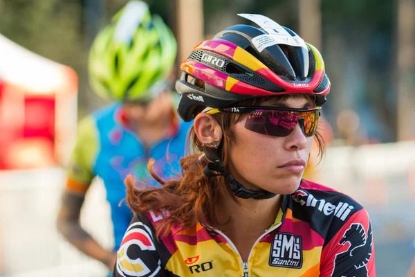 Cyclists before bike race — Stock Photo, Image