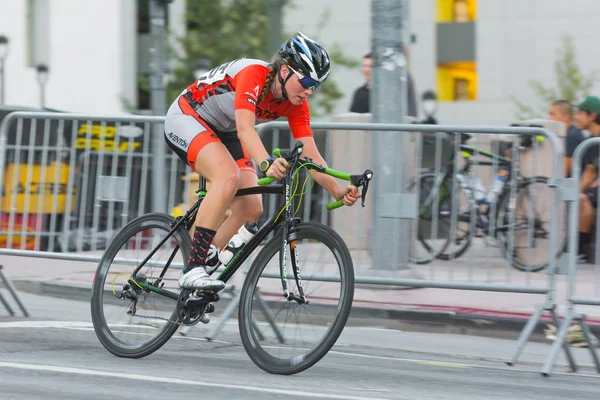 Cyklista soutěží — Stock fotografie