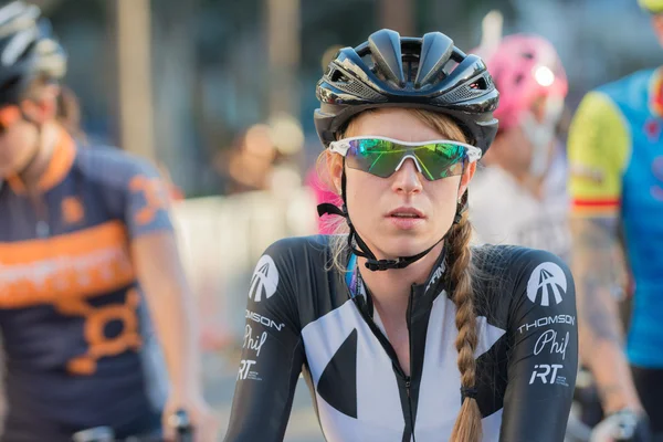 Cyclist before bike race — Stock Photo, Image