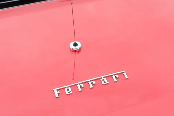 Ferrari 328GTS Targa Convertible Coupe logo on display — Φωτογραφία Αρχείου