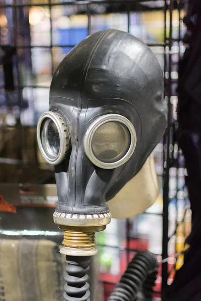 Russian Military Surplus Gas Mask on display — Stok fotoğraf