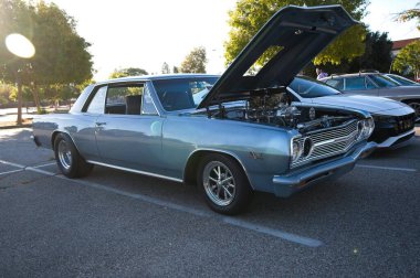 Los Angeles, California, ABD, 12 Ekim 2025 Chevrolet Chevelle Pazar günü Superecar 'da sergilenecek..