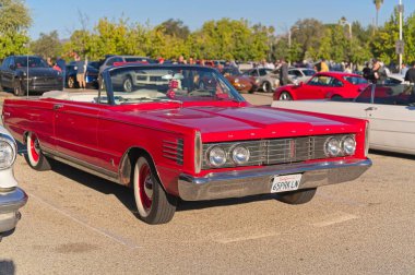 Los Angeles, California, ABD, 12 Ekim 2025 Mercury Park Lane arabası Superecar Sunday etkinliği sırasında sergilenmektedir..
