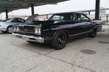 Los Angeles, California, ABD, 26 Ekim 2025 Plymouth GTX Pazar günü Supercar araba etkinliği sırasında.