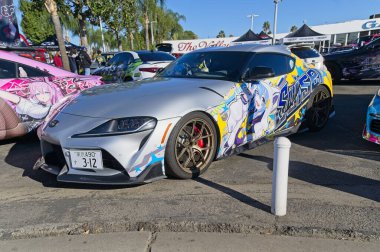 Los Angeles, Kaliforniya, ABD, 9 Kasım 2025 Toyota Supra Galpin Araba Fuarı sırasında.