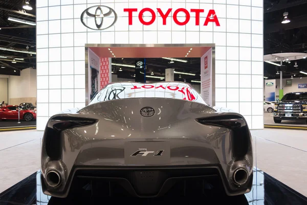 Toyota Ft-1 na wyświetlaczu. — Zdjęcie stockowe