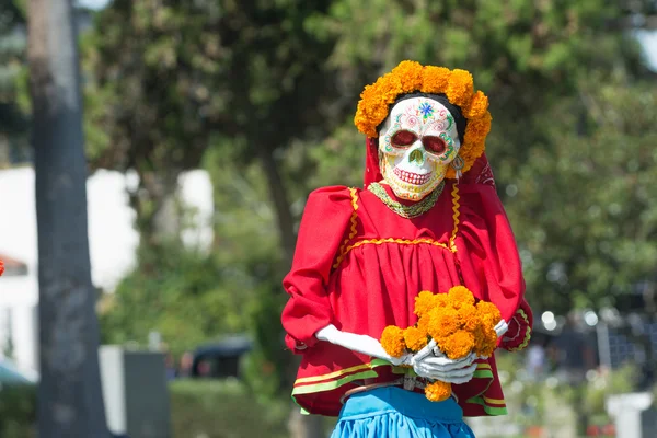 Skeleton sculptuur op display — Stockfoto