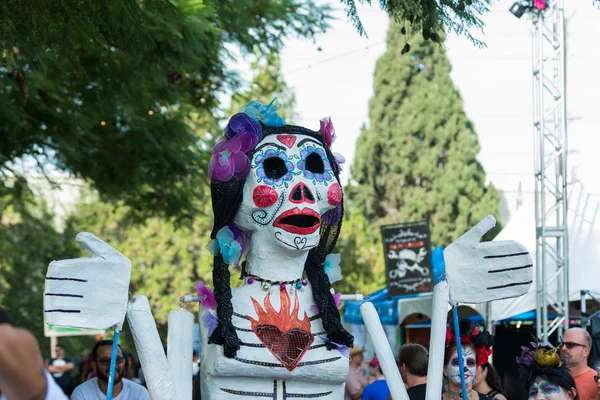 Skelett-Skulptur ausgestellt — Stockfoto