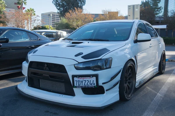 Mitsubishi Lancer Evolution στην οθόνη — Φωτογραφία Αρχείου