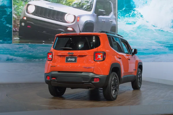 Jeep Renegade på displayen — Stockfoto