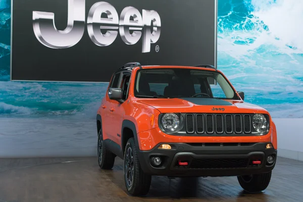 Jeep Renegade στην οθόνη — Φωτογραφία Αρχείου