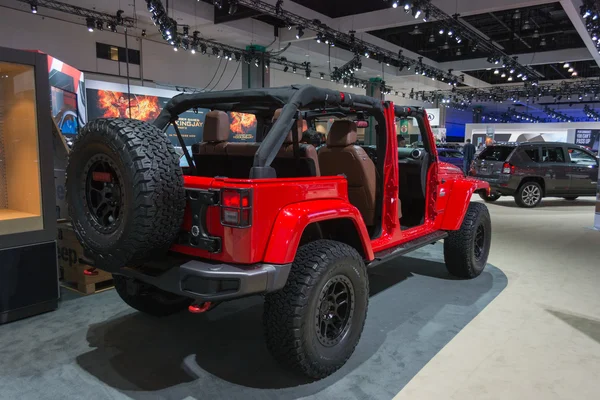 Jeep rojo Rock — Foto de Stock