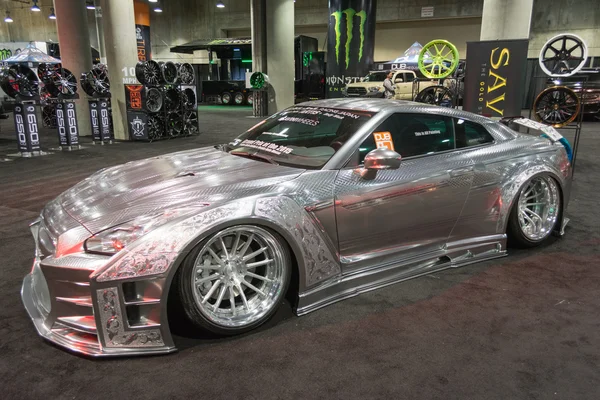 Nissan gt-r tuning auf dem display — Stockfoto