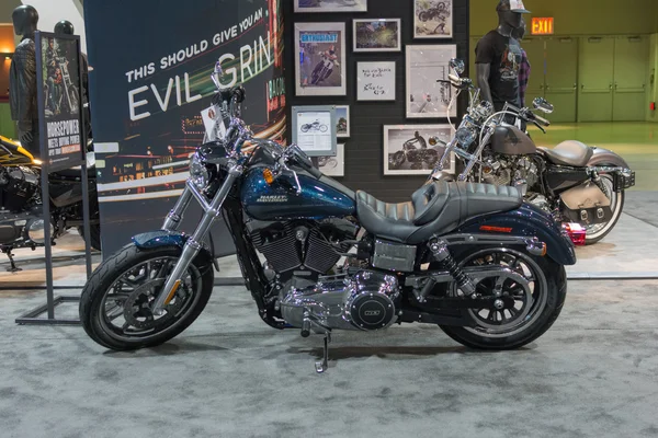 Harley-Davidson dyna låg ryttare — Stockfoto