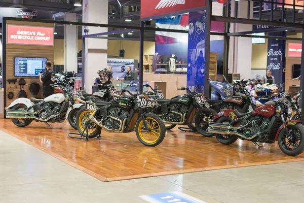 Indian Motocycle stand — Stockfoto