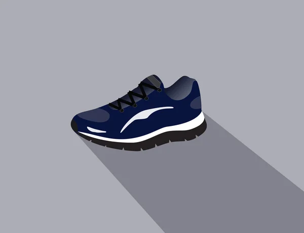 Chaussure de sport bleue — Image vectorielle