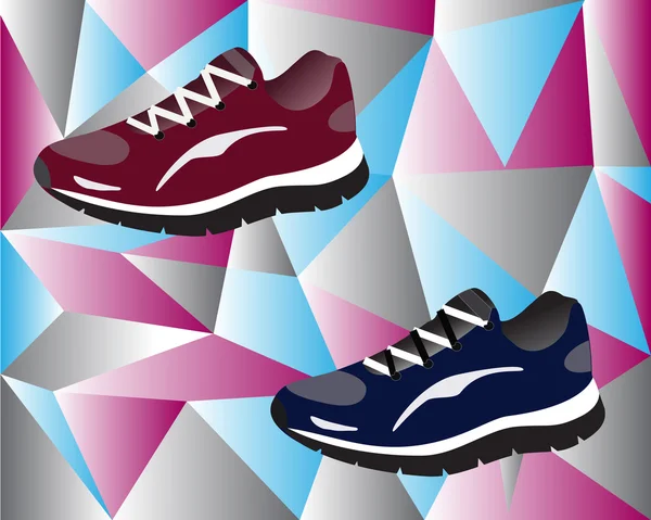 Twee sportschoenen — Stockvector