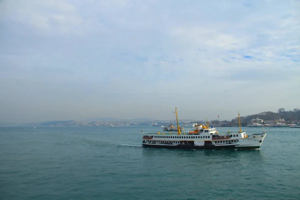 City Lines Ferries Provide Ferry Service Passengers Bosphorus 160 Years — Stock Photo, Image