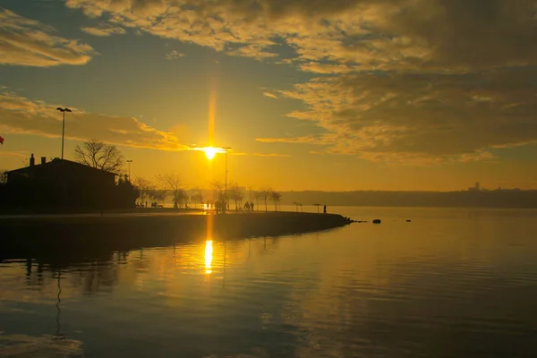 Kckcekmece District Established Lake Same Name West Istanbul — Stock Photo, Image