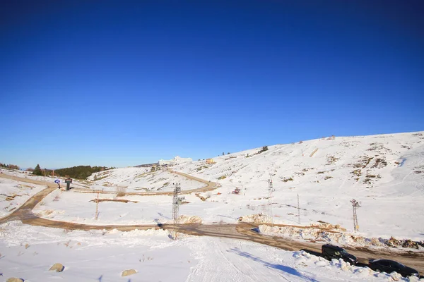 土耳其布尔萨省乌卢达格 海拔2543米 是土耳其最大的冬季体育中心 — 图库照片