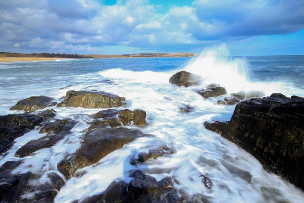 Situado Costa Del Mar Negro Tracia Neada Tiene Una Playa — Foto de Stock