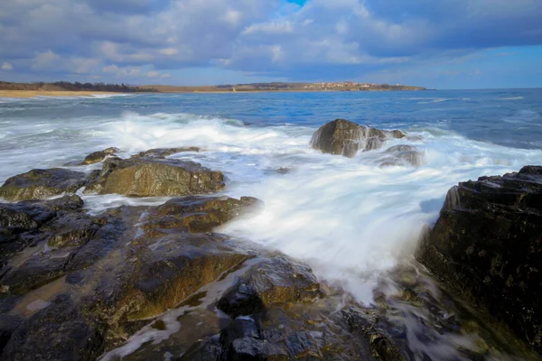 Situado Costa Del Mar Negro Tracia Neada Tiene Una Playa — Foto de Stock