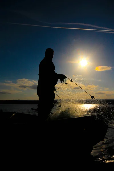 Rede Rede Pesca Mecânica Costeira Artesanal — Fotografia de Stock