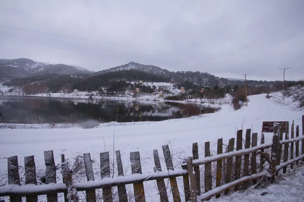 Ubuk Lake Distingue Parmi Les Routes Impressionnantes Bolu Avec Son — Photo