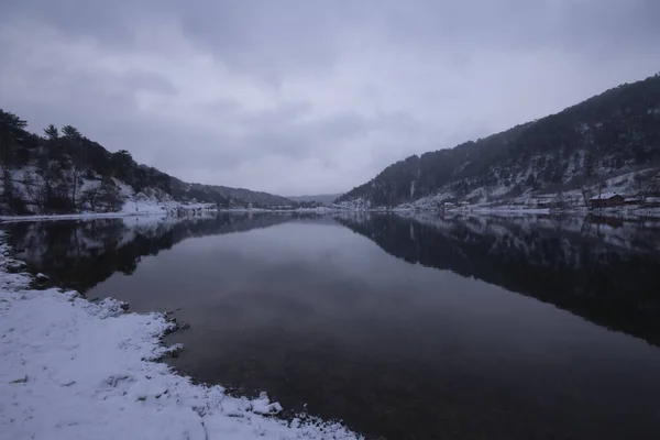 Ubuk Lake Distingue Parmi Les Routes Impressionnantes Bolu Avec Son — Photo