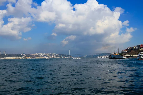 July Martyrs Bridge Bosphorus View — Stock Photo, Image