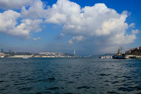 July Martyrs Bridge Bosphorus View — Stock Photo, Image