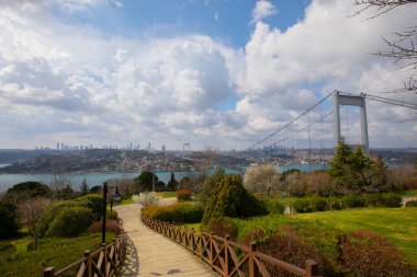 15 Temmuz şehit köprüsü ve İstanbul silueti