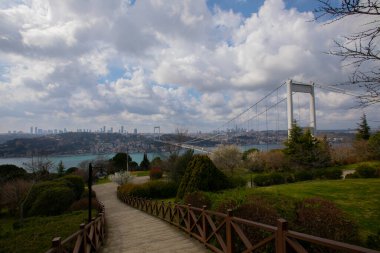 15 Temmuz şehit köprüsü ve İstanbul silueti