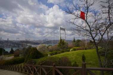 15 Temmuz şehit köprüsü ve İstanbul silueti