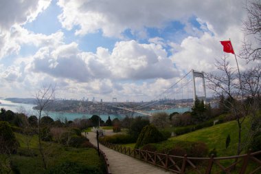 15 Temmuz şehit köprüsü ve İstanbul silueti