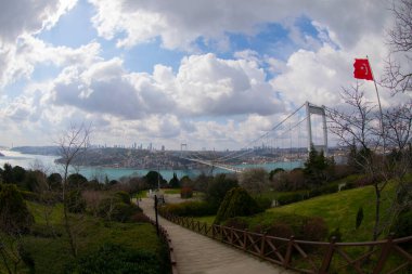 15 Temmuz şehit köprüsü ve İstanbul silueti