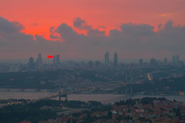 July Martyrs Bridge Formerly Bosphorus Bridge First Bridge Reference Being — Stock Photo, Image