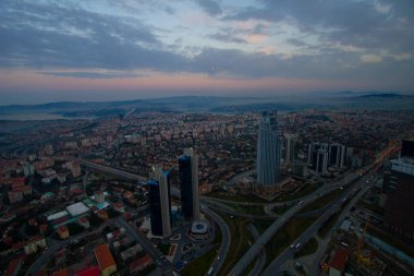 İstanbul büyük şehir hava manzarası / Türkiye