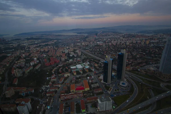 Istanbul Cidade Grande Vista Aérea Turquia — Fotografia de Stock