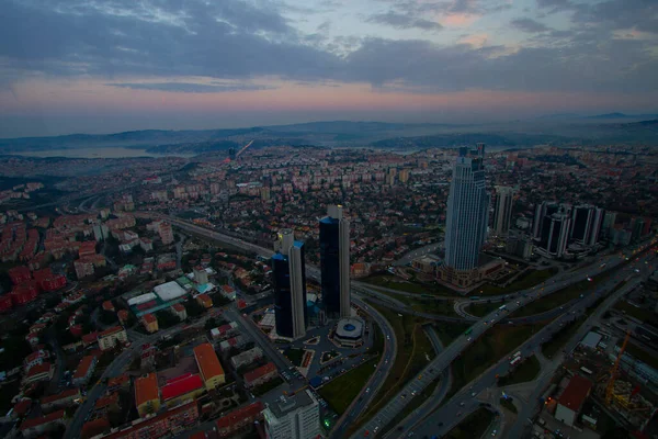 Istanbul Cidade Grande Vista Aérea Turquia — Fotografia de Stock