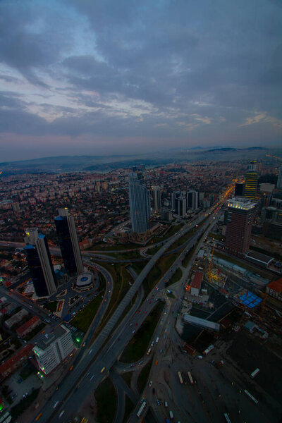 istanbul big city aerial view / Turkey