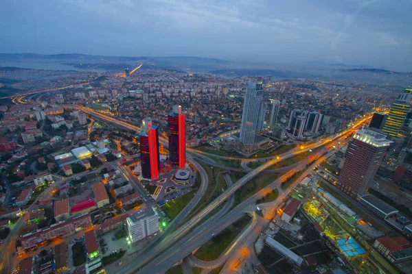 Istanbul Cidade Grande Vista Aérea Turquia — Fotografia de Stock