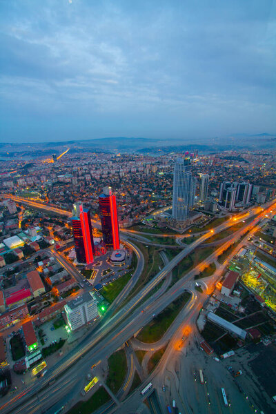 istanbul big city aerial view / Turkey