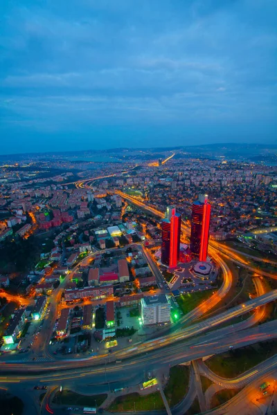 Istanbul Cidade Grande Vista Aérea Turquia — Fotografia de Stock