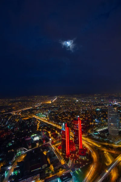 Vista Aérea Gran Ciudad Estambul Turquía — Foto de Stock