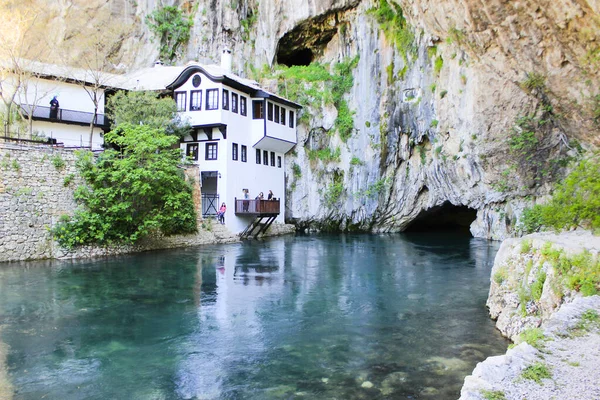 Blagaj Tekke Albergue Establecido Región Mostar Bosnia Herzegovina Cerca Del —  Fotos de Stock