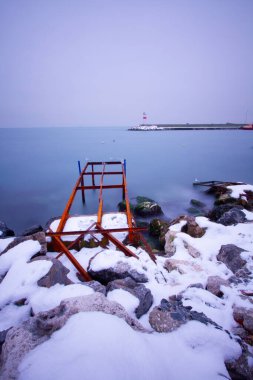 İstanbul kıyıları ve kış manzarası / Türkiye