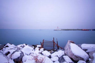 İstanbul kıyıları ve kış manzarası / Türkiye